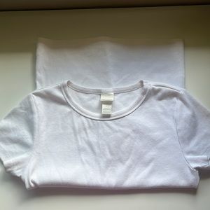 white basic tee